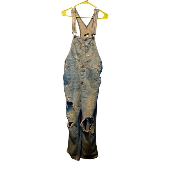 BDG Distressed blown knee overalls size small - Picture 1 of 6